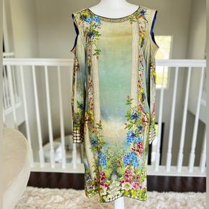 Pakistani Kurti Kameez Brand Sapphire Size Small W/ Trendy Cold Shoulder Sleeves